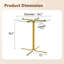 Table haute ronde en verre-131360775