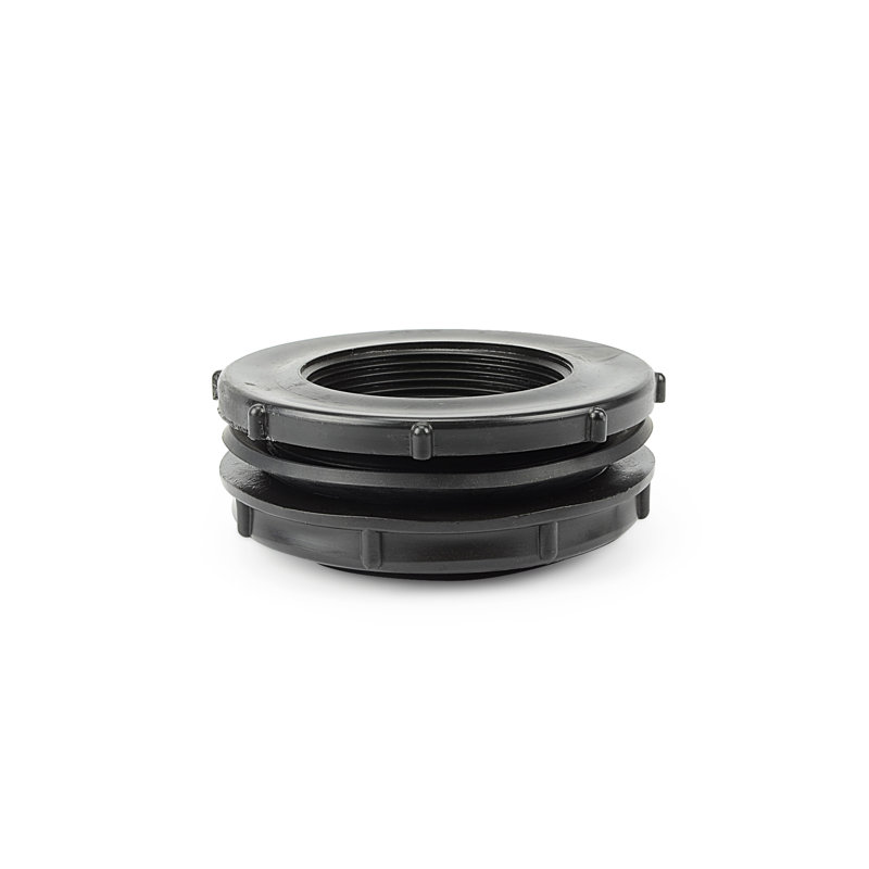 Black Poly Bulkhead Fitting 3"