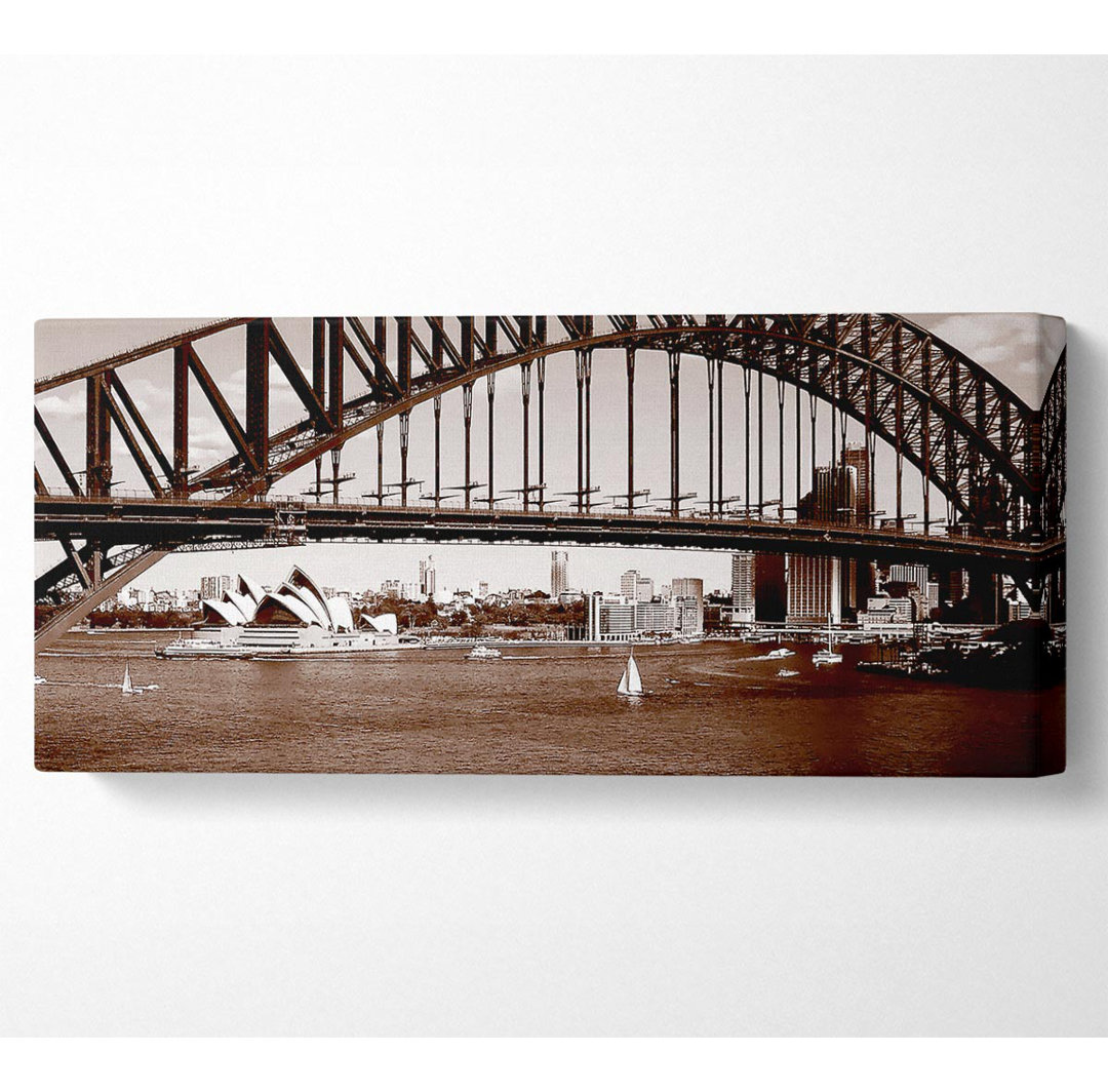 Sydney Harbour Bridge Braunes Wasser - Druck