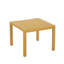 Holiday - Ensemble de meubles d'intérieur / extérieur 2 pièces 1 chaises et 1 table basse Matériau PP imperméable - Ensemble de conversation pour patio facile à assembler (jaune)