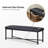 Anahli 50.5'' W Modern Genuine Leather Bench with Button-tufted and Metal Legs-576891787