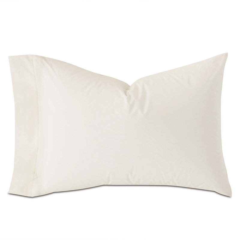 Vail Egyptian Cotton Percale, Ivory, Queen Pillowcase