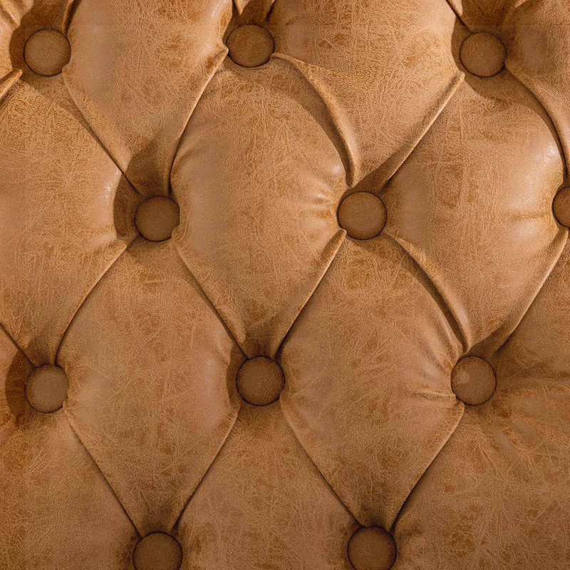 Chaise de salle à manger rembourrée Denelda, Orange