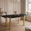 Extendable Metal Base Dining Table-1239178546