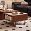 Table basse rétractable en noyer