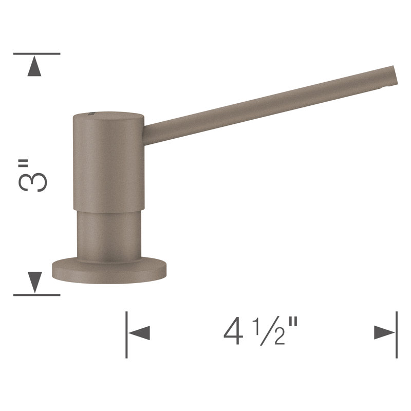 Torre Soap Dispenser - Truffle, Truffle