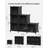 Sturdy Modular Bookcase, Customizable 6-Cube Organizer For Bedroom And Living Room, Glossy Finish