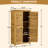 Outdoor Storage Cabinet, Wood Garden Shed, Pool Storage Shed With Lockable Door, Waterproof Roof And 2 Removable Shelves, Vertical Outside Storage Shed For Patio, Backyard And Lawn