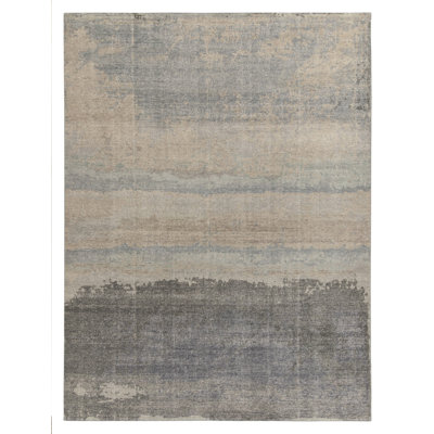 Distressed Homage Wool Abstract Area Rug