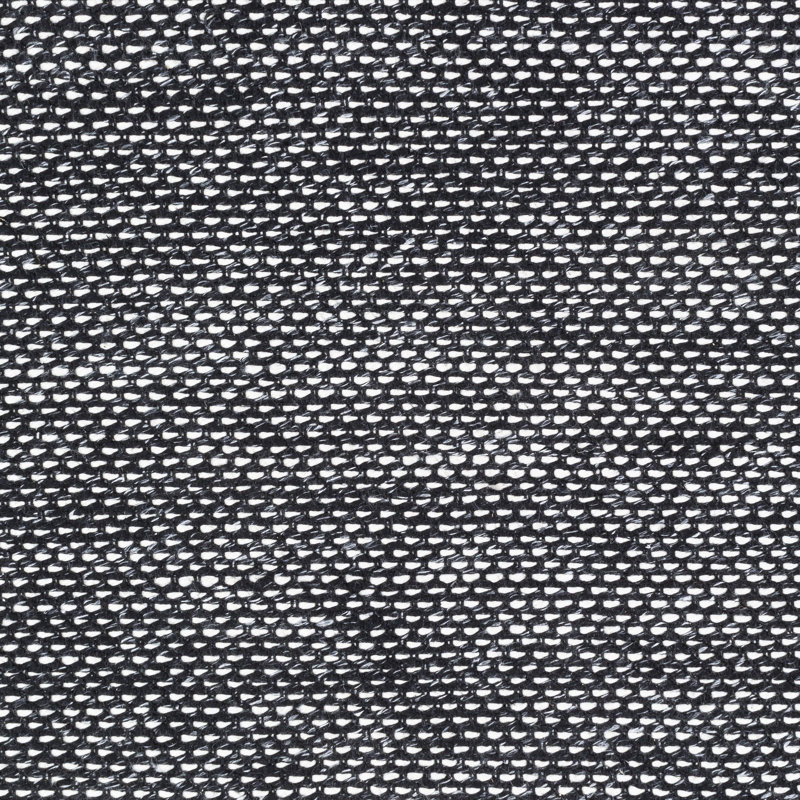 Tapis intérieur / extérieur noir tissé à plat à la main Kemarcus, Rectangle de 10 pi x 14 pi