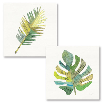 « tropical fun palms i & ii », ensemble de 2 reproductions d’art