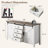 Dreavyn 60" Sliding Barn Door Sideboard with Drawers-982677366