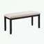 Ensemble de table de salle à manger 6 pièces avec 4 chaises et banc