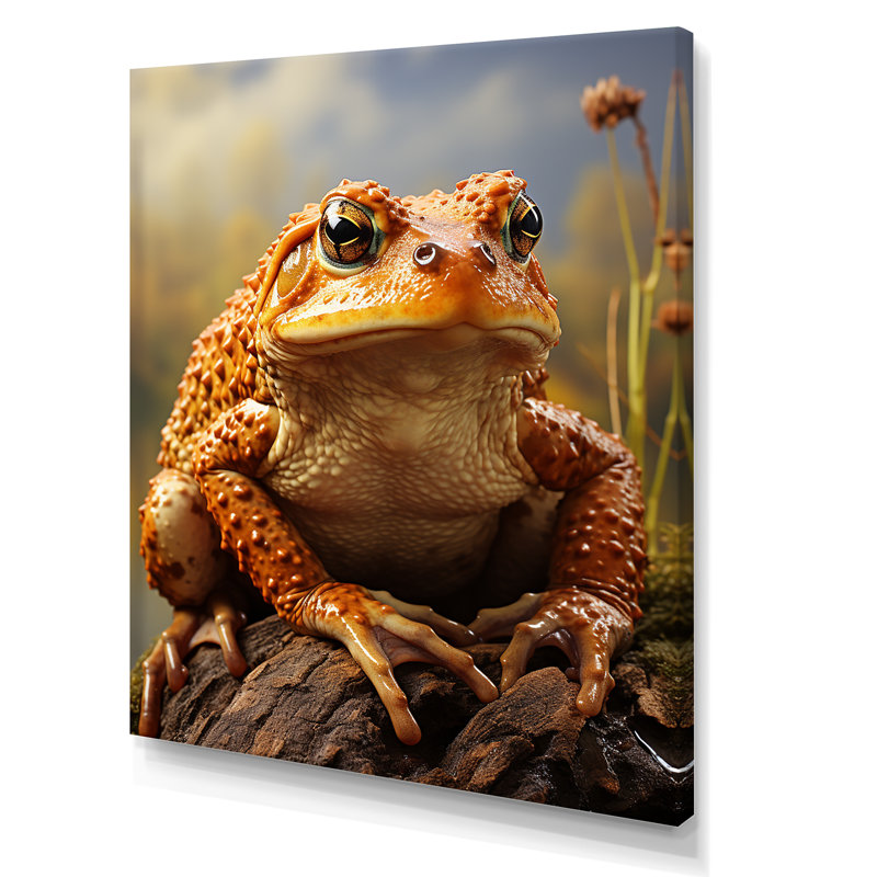 «Classic Frog Portrait I» sur toile, Toile tendue, H 44 po x l 34 po x P 1,5 po
