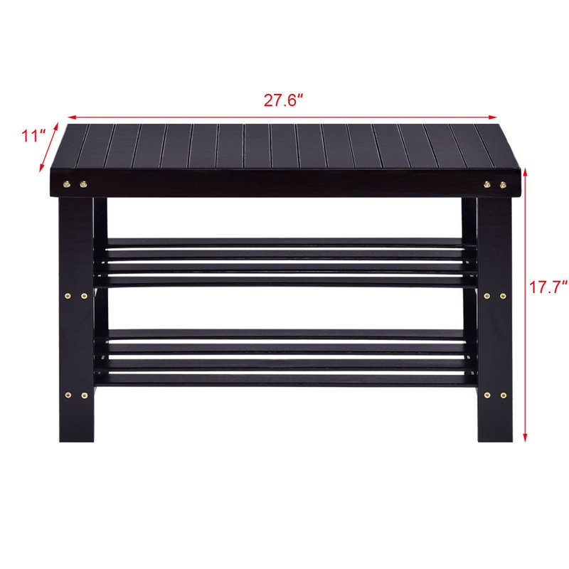 Aynslee Solid Wood Storage Bench