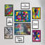 Giallobus - Set 10 Poster Da Parete - Raccolta Astratti Famosi 1 - Carta Patinata - | 2 X A3 42X30cm | 4 X A4 30X21cm | 4 X A5 21X15cm | - Senza CORNICI - Stampe Moderne Soggiorno