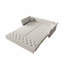 Canapé-lit escamotable, canapé-lit convertible avec motif capitonné en tissu fait à la main, causeuse en velours multifonctionnelle