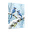 Animaux, geai bleu, oiseaux sur une branche enneigée, scène d'hiver-1843866360
