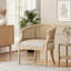Fauteuil d'appoint en bois d'hévéa gris anthracite pour salon-648342472