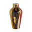 Vase en céramique 7,4 x 6,4 x 12,4 po avec finition abstraite multicolore