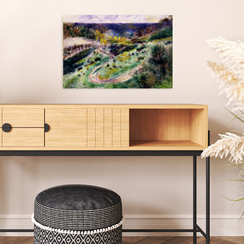 Route de Wargemont, 1879 - Estampe d'art mural contemporain abstrait, H 16 po x l 24 po