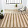 Hertel Wide Stripe Beige/Brown Indoor/Outdoor Rug