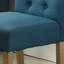 Ensemble de 2 chaises parsons capitonnées en bois massif Habit, bleu-843938257