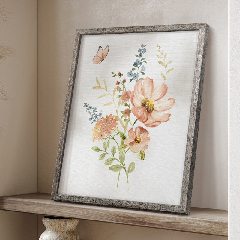 «Summer Arrangement I», reproduction encadrée - bois massif, H 11 po x l 9 po