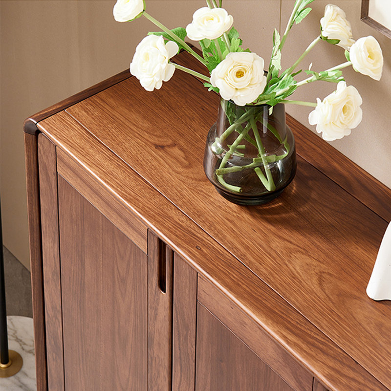 16 Pair Solid Wood Shoe Storage Cabinet