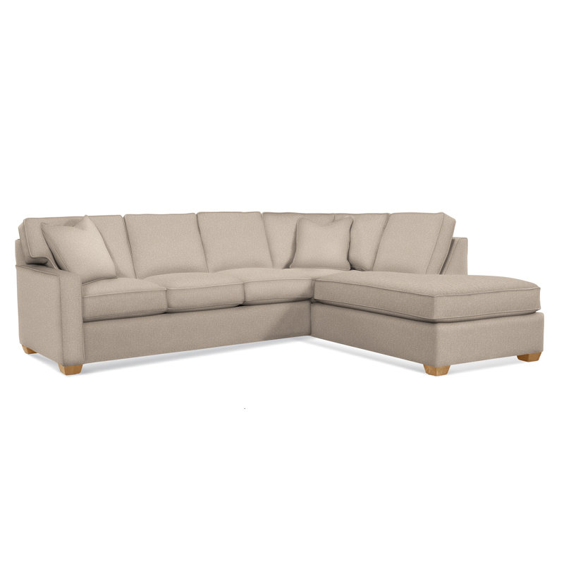 Ellora Upholstered L-Shaped Sectional, Right Hand Facing, Eggshell Crypton Performance; 0884-93, Flax