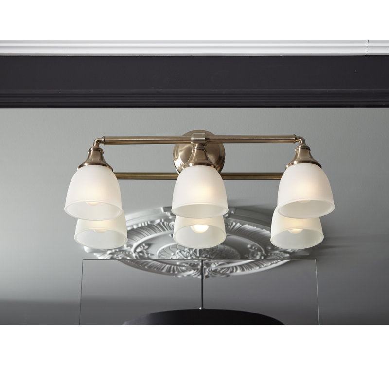 Devonshire 3 - Light Vanity Light, Brushed Chrome