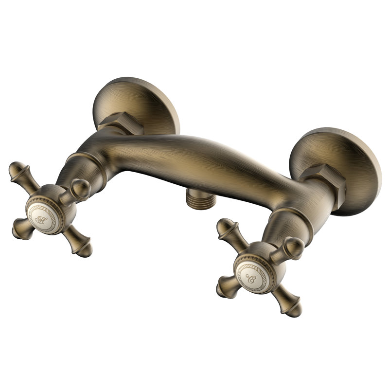 Mackennal Double Exposed Shower Valve, Antique Bronze
