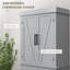 Armoire de rangement de 72 po de hauteur avec garde-manger et portes de grange et tiroir