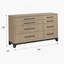 Commode 8 tiroirs, commode horizontale en bois