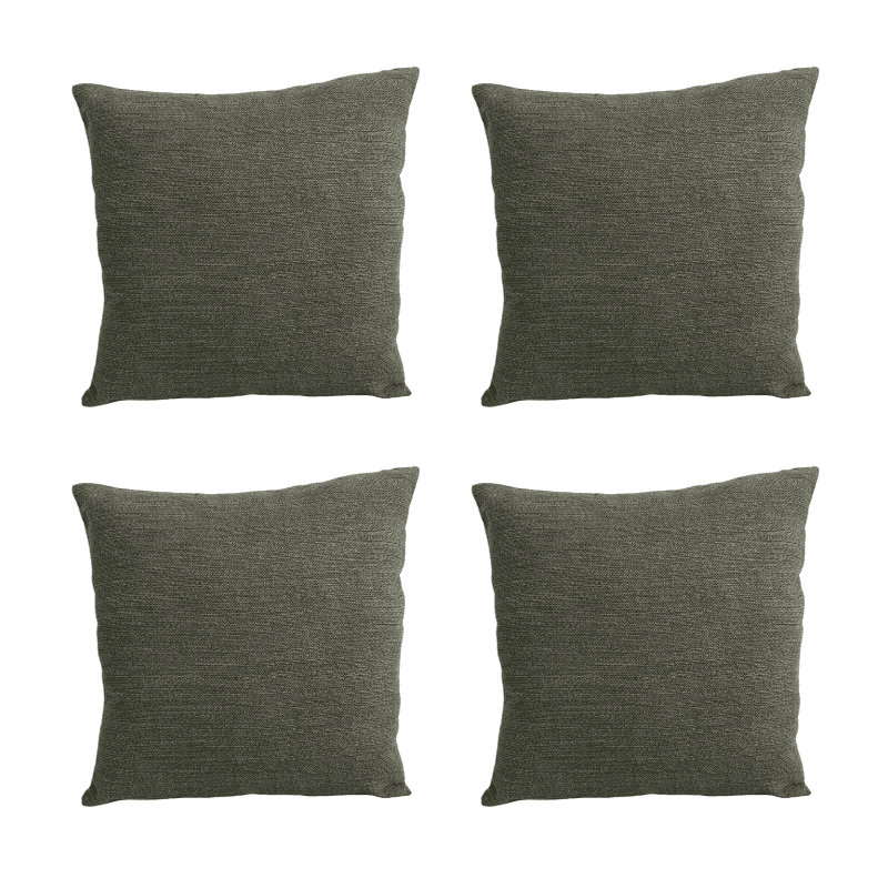 Ryssa Brown Square Throw Pillow Cover