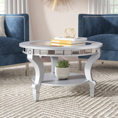 Dipietro Beveled Glass Top Coffee Table