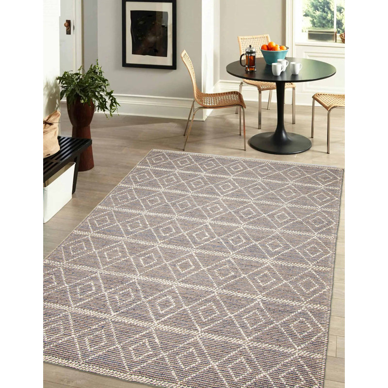Derean Performance Hand Braided Wool Rug
