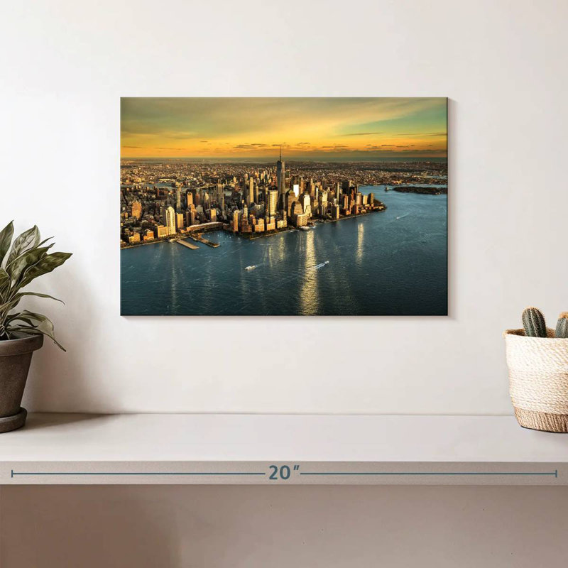 Horizon doré de Sirci Manhattan, H 8 po x l 12 po