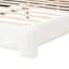 Grand lit tapissier Boucle -, taille nuit confortable avec revêtement confortable, élégant