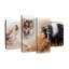 «Native American Cherokee Wolf», reproduction d'art sur toile-84765948