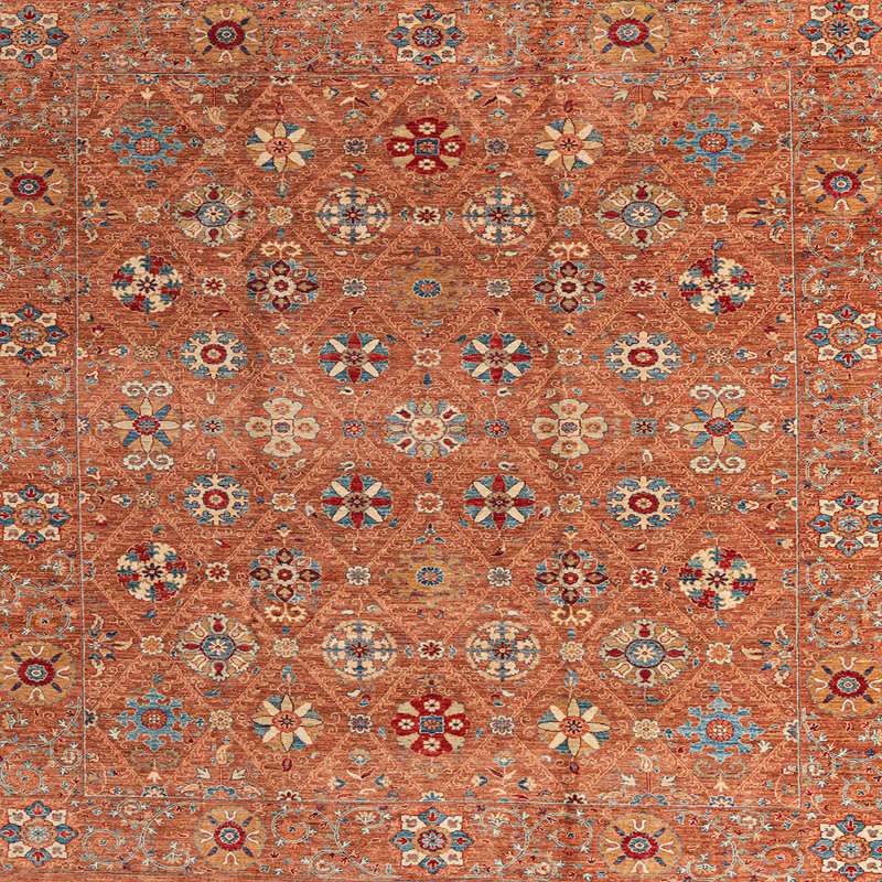 Comhan Floral Indoor Rug, Square 5'