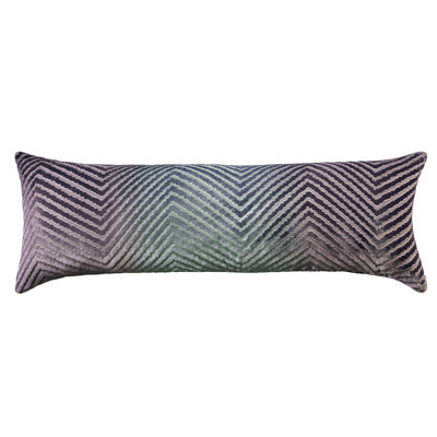 Chevron Velvet Rectangular Pillow Cover & Insert