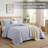 Microfiber Embossed Queen Quilt Sets| Hotel-Quality Bedspread-121432089-123141037