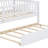 Wood Daybed With Trundle And Fence Guardrails-1840544085