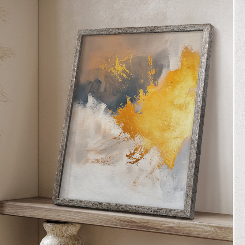 ABSTRACT Series CDxxxix, reproduction encadrée - bois massif, H 11 po x l 9 po