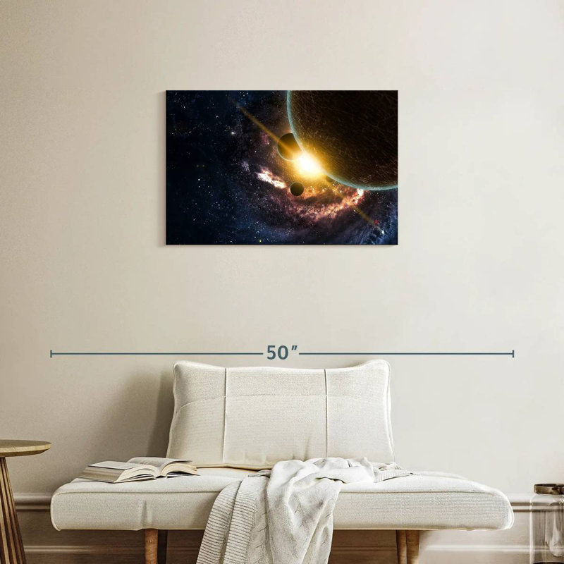Oberle Space Nebulae And Planets, 20" H x 30" W