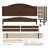 Adrian Adjustable Height Solid Wood Platform Bed-121583376
