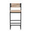 Ensemble de 2 tabourets de cuisine avec repose-pieds et tabouret de cuisine