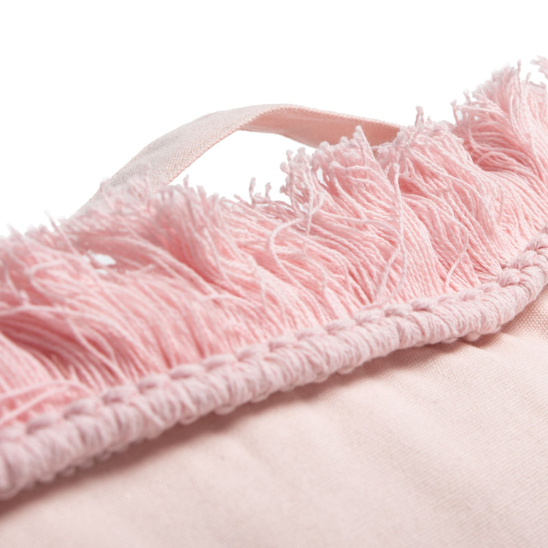Grema Cotton Reversible Throw Pillow, Pink