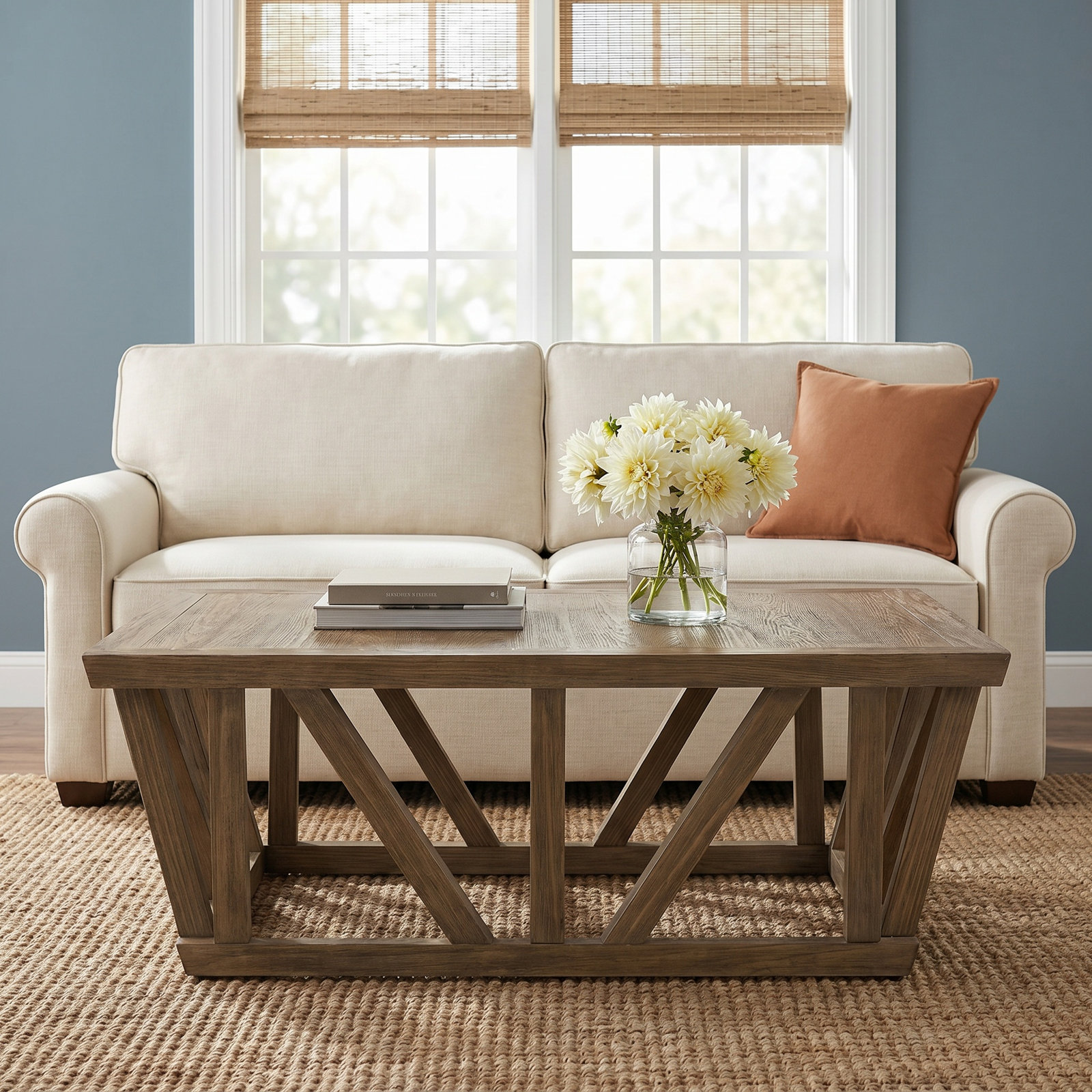 Baxley Single Coffee Table, Brown
